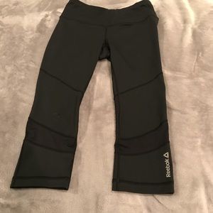 Reebok black crop leggings